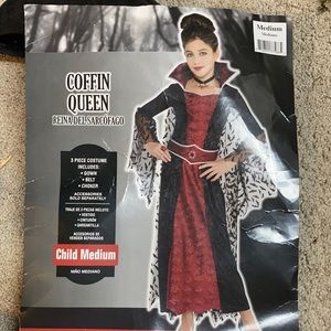 Child’s med  size Coffin Queen Halloween costume.